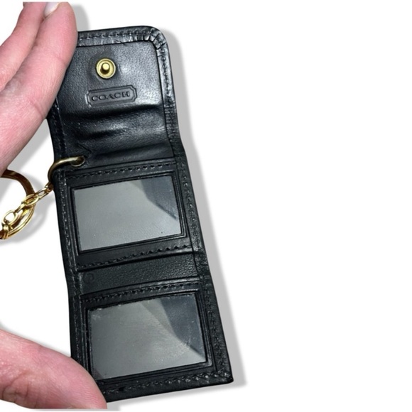 Very Rare HTF Vintage Coach Signature Photo Key Fob Bag Charm | Black | No. 5806 - Picture 13 of 16